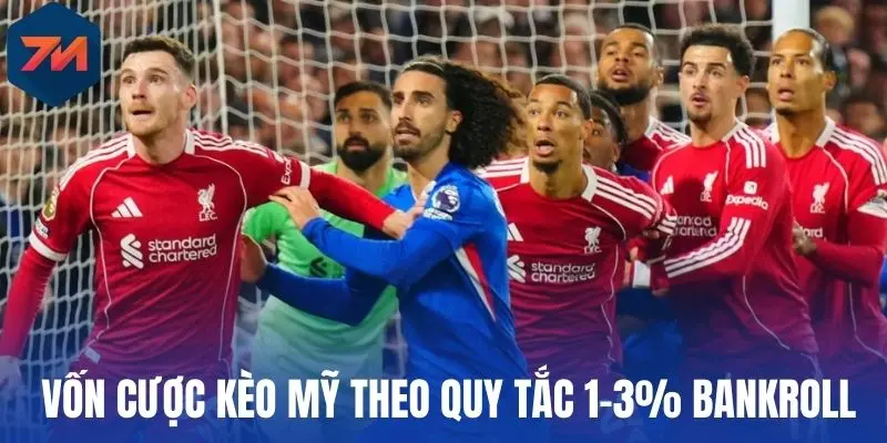 Tỷ Lệ Kèo Mỹ - Hiểu Đúng Cách Đọc, Kinh Nghiệm Thực Chiến 3 Vốn cược kèo Mỹ theo quy tắc 1-3% bankroll